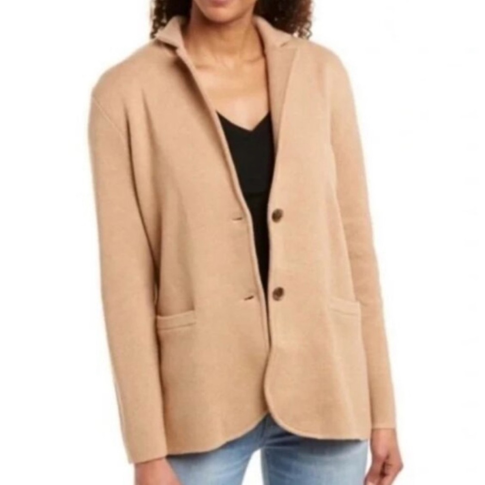 J. Crew Mercantile tan sweater blazer size XS, NWT